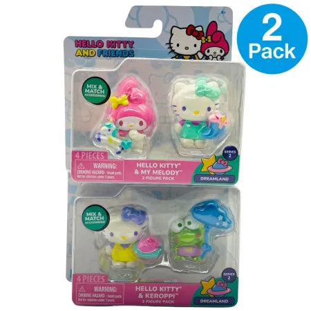 Hello Kitty & Friends Dreamland Figure Packs Series 2 – 2 Pack – New 1