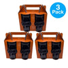 Holiday Home Black Skull Sippers Set 18oz 3 Pack - Modern drinkware with skull design