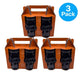 Holiday Home Black Skull Sippers Set 18oz 3 Pack New