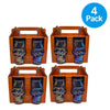 Holiday Home Glass Skull Sippers 18oz 4 Pack set with spooky skull design