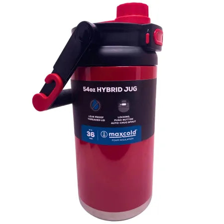 Igloo MaxCold 54oz Hybrid Jug 1.59L insulated leak-proof water bottle in white
