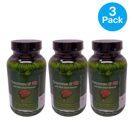 Irwin Naturals Testosterone UP RED 60 Softgels 3 Pack New