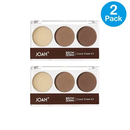 JOAH Brow Down Cheat Sheet Kit Waterproof JBK02 2 Pack New