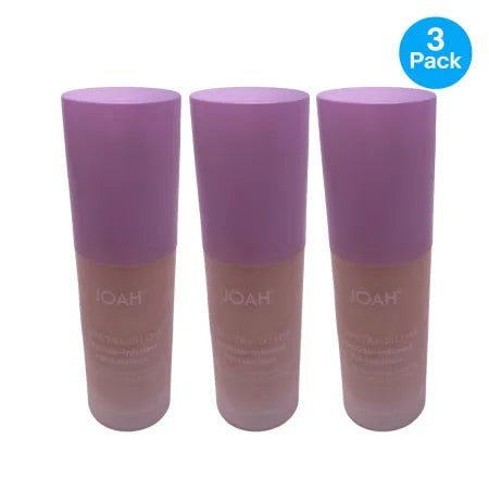 JOAH Crystal Glow Peptide Foundation FC010 1.01oz 3 Pack New