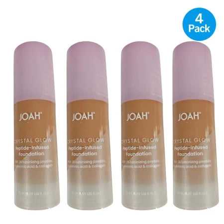 JOAH Crystal Glow Peptide Foundation TN080 4 Pack New