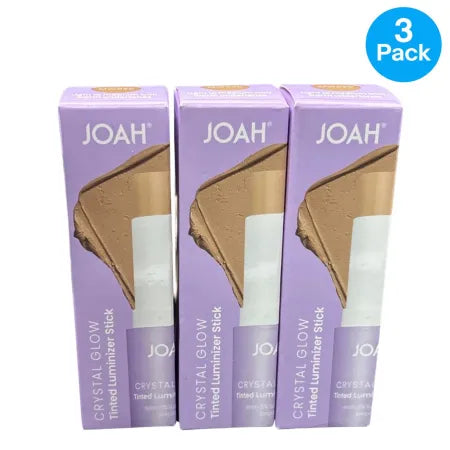JOAH Crystal Glow Tinted Luminizer Stick MW020 0.21oz 3 Pack New