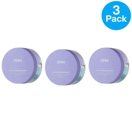 JOAH Glow Perfecting Powder 6g Talc-Free JFSP06 - Medium (3 Pack ) New