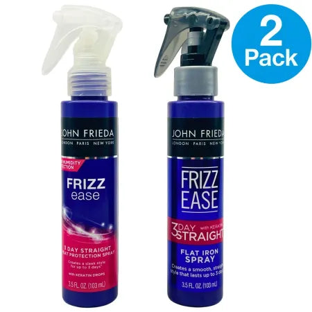 John Frieda Frizz Ease 3 Day Straight Sprays 3.5oz – 2 Pack – New