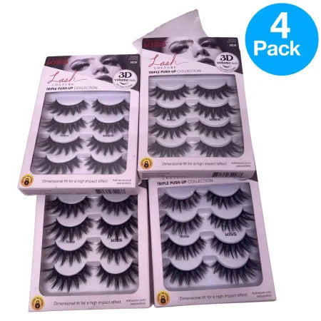 KISS Lash Couture Triple Push-Up Collection 4 Pack New