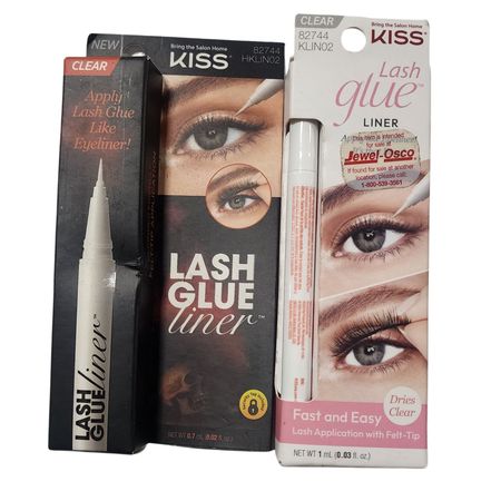 KISS Lash Glue Liner Clear 2-in-1 Eyeliner & Lash Adhesive – New