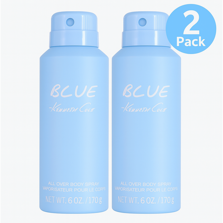 Kenneth Cole Blue Body Spray 6oz 2 Pack New
