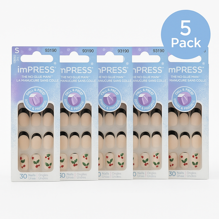 Kiss imPRESS Press-On Manicure Nails 30 Count 5 Pack New