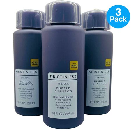 Kristin Ess The One Purple Shampoo 10 oz (3 Pack) New