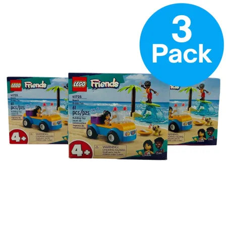 LEGO Friends Beach Buggy Fun 41725 Building Set 61 Pcs 3 Pack New