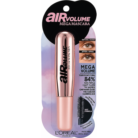 L'Oréal Air Volume Mega Mascara 850 Blackest Black 0.3oz 1 Pack New