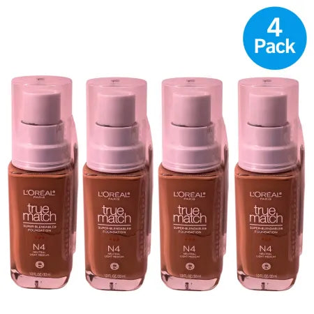 L’Oréal True Match N4 Neutral Light Medium 1 fl oz 4 Pack NEW