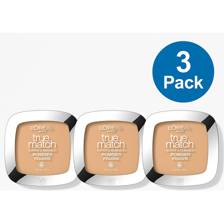 L'Oréal True Match Powder W4 Light Medium 0.33 oz 3 Pack New 1