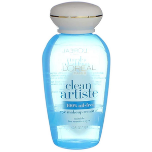 L'Oreal Clean Artiste Oil-Free Eye Makeup Remover 4oz bottle product image