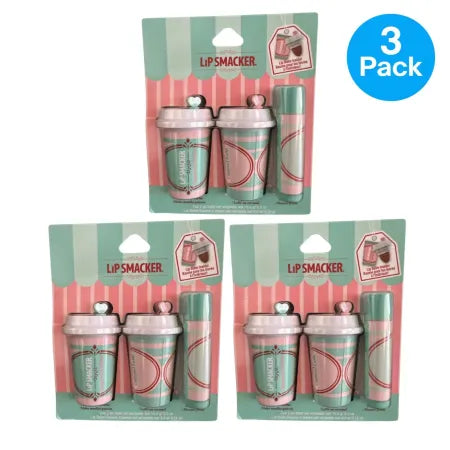 Lip Smacker Cafe Lip Balm Gift Set 3 Pack New