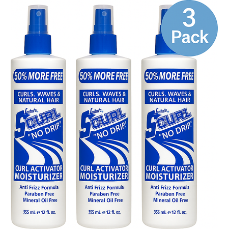 Luster's S-Curl No Drip Curl Moisturizer 3 Pack – 12 oz – New