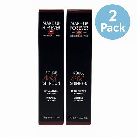 MAKE UP FOR EVER Rouge Artist Shine On Lip Color 3.2g 2 Pack new product