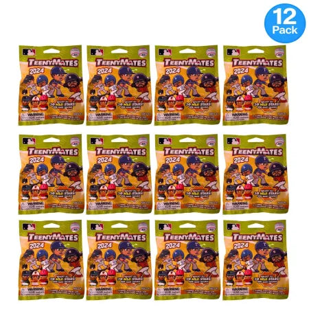 MLB TeenyMates 2024 blind bags 12 pack with mystery baseball player figures by Party Animal