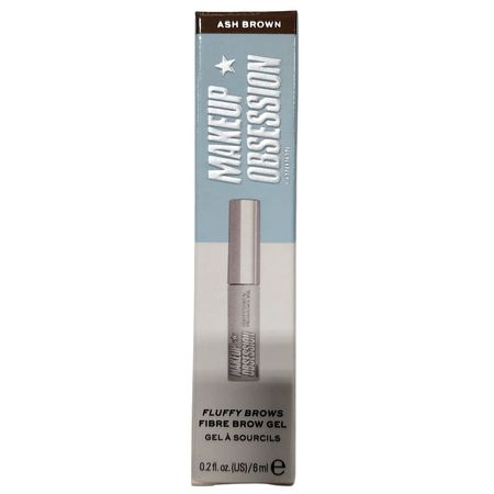Makeup Obsession Fluffy Brows Fibre Brow Gel in Ash Brown shade 0.2oz