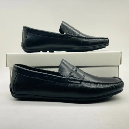 Marc Joseph Mens NEBRASKA Black Penny Loafers Shoes 10 1