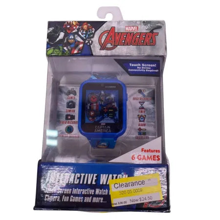 Marvel Avengers Captain America Interactive Watch 1Pc New 1