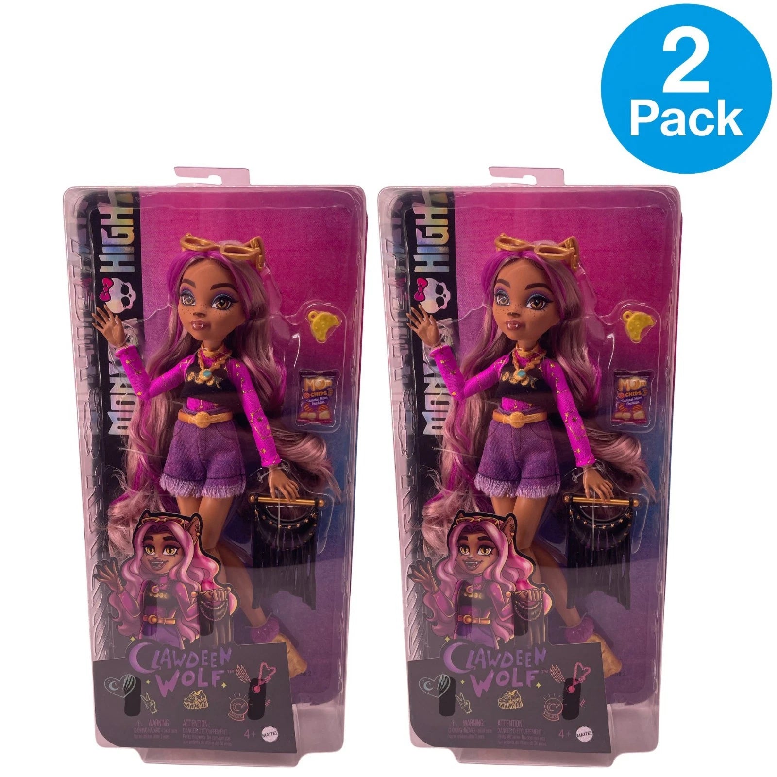 Mattel Monster High Clawdeen Wolf Doll 2 Pack New