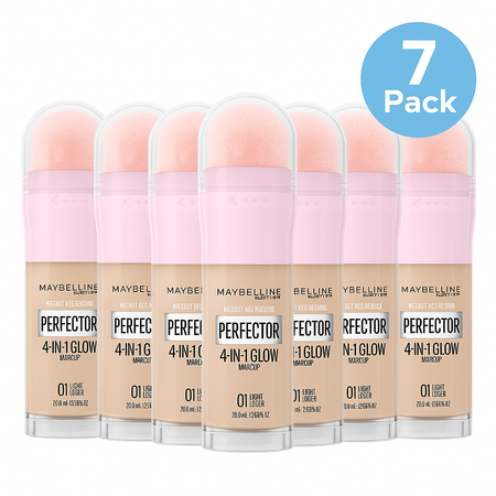 Maybelline Instant Age Rewind Perfector 4-in-1 Glow Makeup 0.68 fl oz 7 Pack New