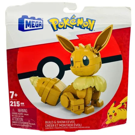 Mega Pokémon Build & Show Eevee 215 Pcs 1 Pack New Sealed