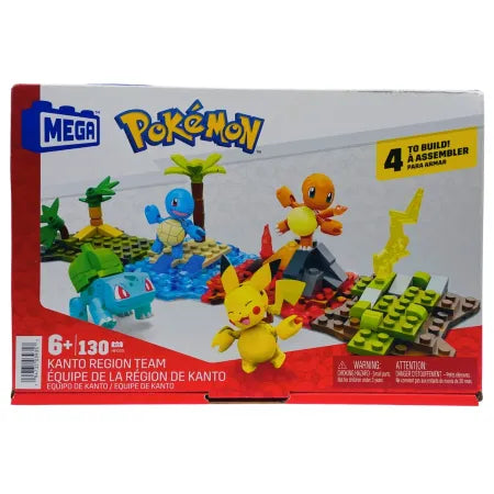 Mega Pokémon Kanto Region Team Set 130pcs – 1 Pack – New