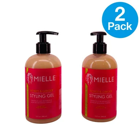 Mielle Honey & Ginger Styling Gel 13 fl oz 2 Pack New