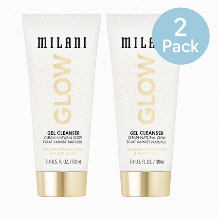 Milani Glow Gel Cleanser 3.4oz 100ml 2 Pack New