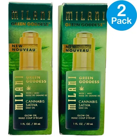 Milani Green Goddess Glow Oil Sativa Seed Oil 1oz (2 Pack) New