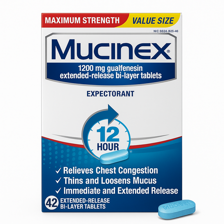 Mucinex 1200mg Extended Release Tablets 42ct - 1 Pack - New