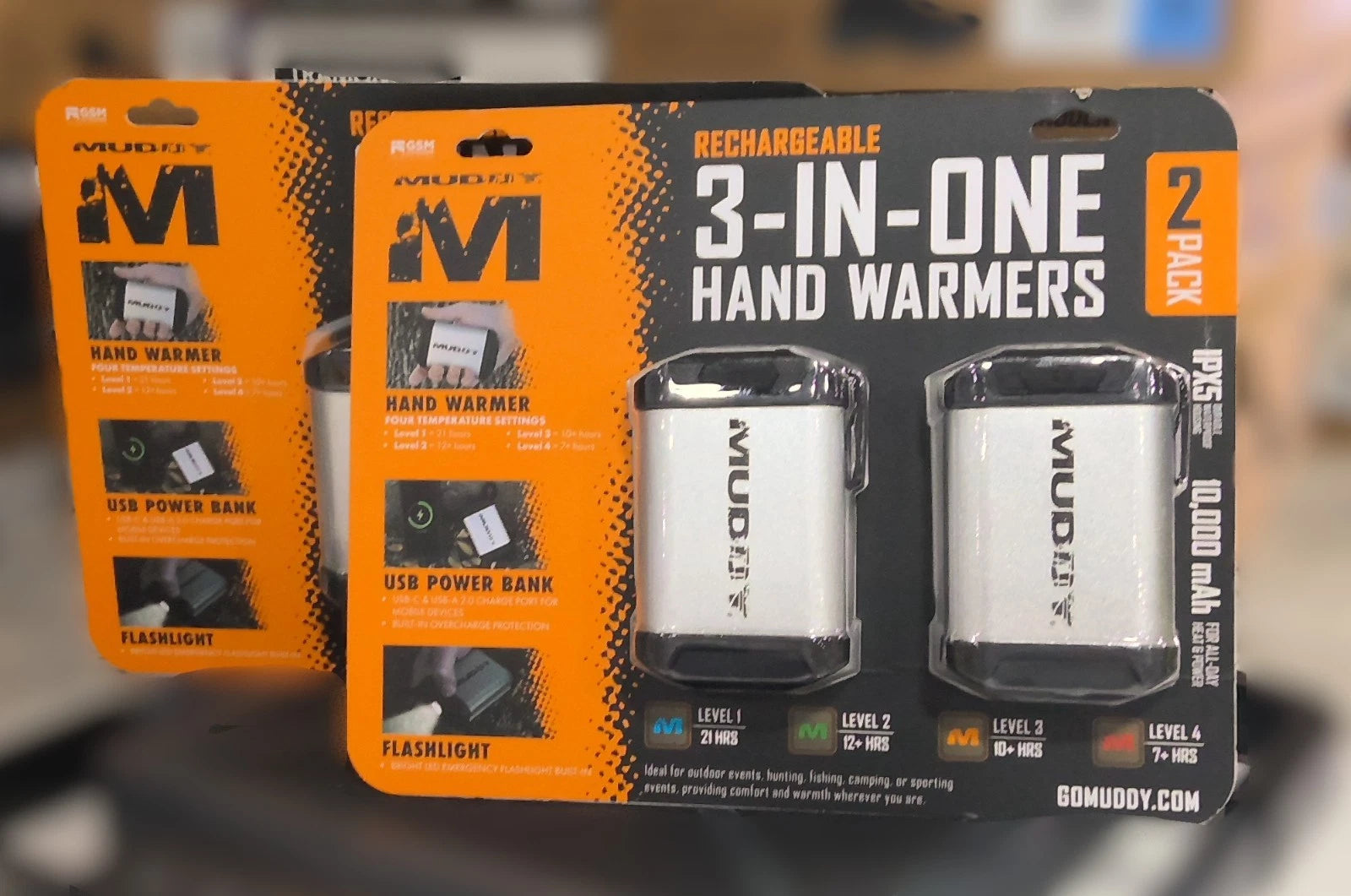 Muddy Rechargeable 3 in 1 Hand Warmers 2 Pack
