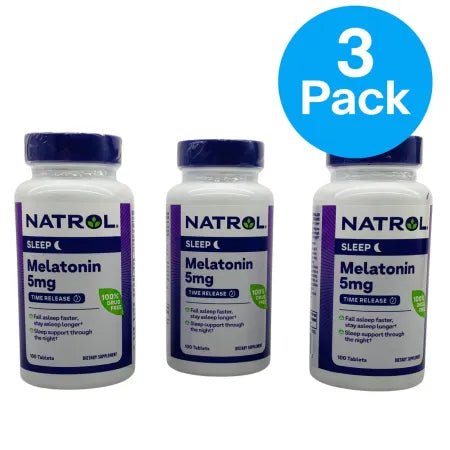 NNatrol Melatonin 5mg Time Release 100ct – 3 Pack – New