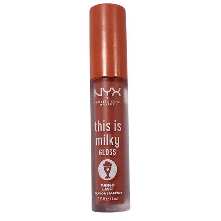 NYX This Is Milky Gloss Mango Lassi lip gloss product shot