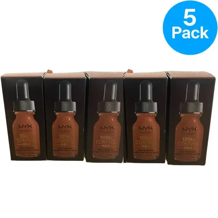 NYX Total Control Pro Drop Foundation Mocha 13ml 5 Pack – New