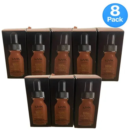 NYX Total Control Pro Drop Foundation Mocha 13ml 8 Pack – New