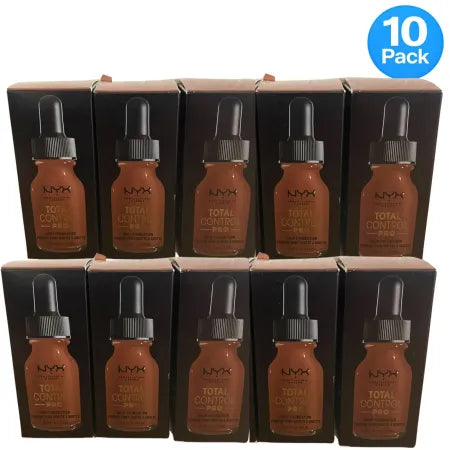 NYX Total Control Pro Mocha 0.43 fl oz - 10 Pack - NEW Sealed Foundation