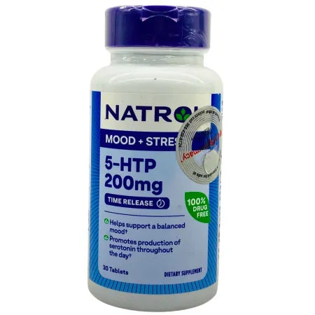 Natrol 5-HTP 200mg 30 Tablets 1 Pack New Sealed EXP 04/2026