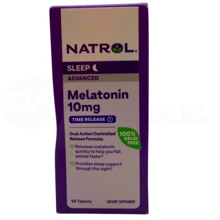 Natrol Sleep Advanced Melatonin 10mg 60 Tablets Time Release Exp 07/2026