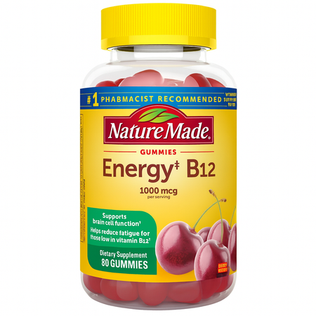Nature Made Energy B12 Gummies 1000mcg 80ct Exp 07/2026 New