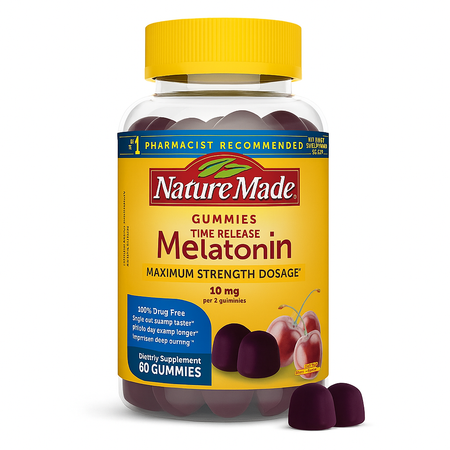 Nature Made Melatonin 10mg Time Release 60 Ct Gummies | 1 Pack | New