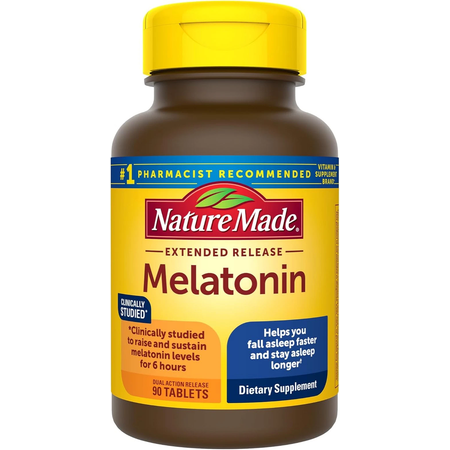 Nature Made Melatonin Extended Release 90 Tablets New