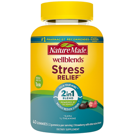 Nature Made Wellblends Stress Relief Gummies 40 Ct EXP 10/2025 New