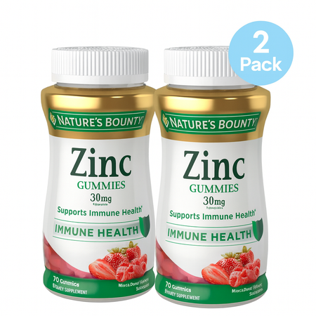 Nature's Bounty Zinc Gummies 70 Ct 2 Pack New EXP: 10/2025